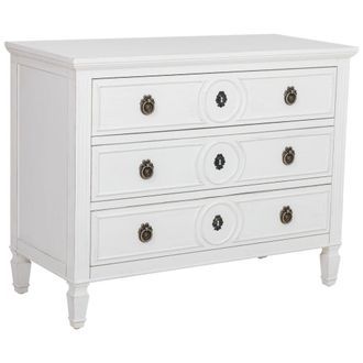 Wanderlust Deco C&oacute;moda de madera blanca 102x46x80h cm