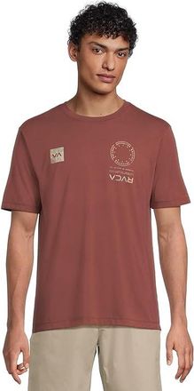 Rvca Va Mark Fill Short Sleeve Mens Workout Red Earth : 2XL, Cotton/Polyester