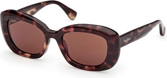 Max Mara MM0170 55E Womens Sunglasses Tortoiseshell Size 53