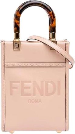 Fendi Pre-owned Mini Bags, female, Pink, Size: ONE SIZE Pre-owned Leather Mini Bag