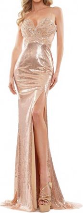 Colors Dress Womens Prom Dress In Rose Gold