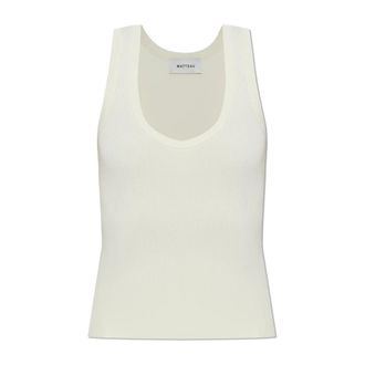 Matteau Sleeveless Tops, female, Beige, Size: XL Ribbed Tank