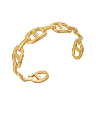 Liv Oliver 18K Plated Mariner Link Cuff Bracelet