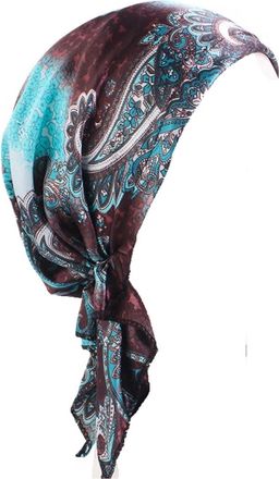 Generic Chemo Headwear Women UK Beanie Scarf Soft Satin Floral Head Wraps Alopecia Bandana Head Cover