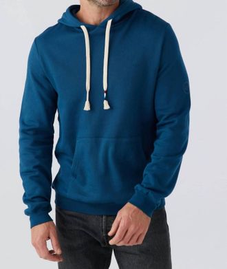 Sol Angeles Essential Waves Pullover Hoodie In Lagoon