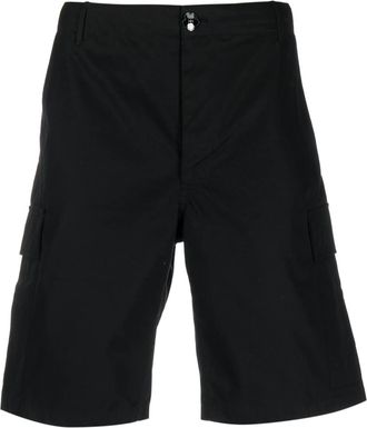Kenzo logo-patch cotton cargo shorts - men - Cotton - 42 - Black