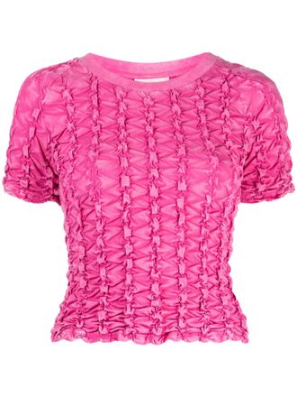 Ponder.er T-shirt met ruches - Roze