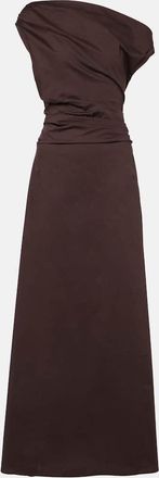 Staud Abito lungo monospalla Phare in cotone