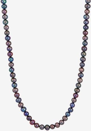 Dower & Hall Timeless Peacock Freshwater Pearl Necklace in Sterling Silver at Nordstrom, Size 18
