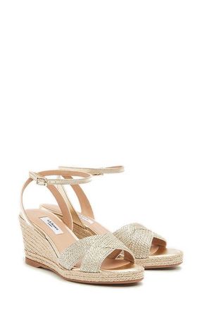 L.k. Bennett Santana Wedge Sandal in Soft Gold at Nordstrom, Size 11Us