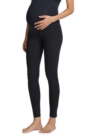 Commando Over the Bump Scuba Knit Maternity Leggings in Black at Nordstrom, Size X-Large