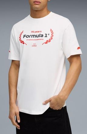 Puma F1 Essentials Cotton Graphic T-Shirt in Puma White at Nordstrom, Size Xx-Large