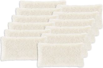vidaXL Funda De Almohada 12 Pcs Heerlen Blanco 40 X 80 Cm Fleece Pv Vidaxl