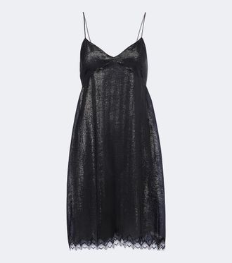 Tom Ford Abito corto in misto seta con pizzo