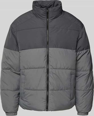 Jack & Jones Jack & Jones Steppjacke mit Stehkragen Modell MAZE in Mittelgrau, Größe XXL