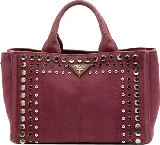 Prada Pre-owned Prada Small Canvas Canapa Bijoux Satchel Ladies SS6KD9BGNIKLAH2W