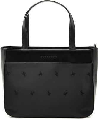 Burberry Pre-owned Burberry Leather Trimmed Nylon Handbag Ladies 6PF3JXXL9LGH9DEA