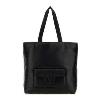 Valentino Garavani Tote Bags, male, Black, Size: ONE SIZE Noir Shopping Bag