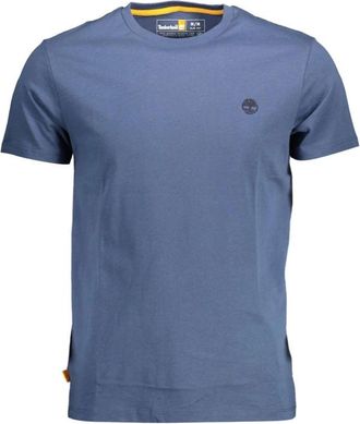 Timberland Tops, Heren, Blauw, S, Katoen, Blauw Katoenen Logo T-shirt