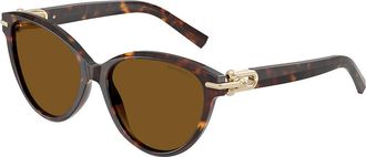 Tiffany & Co. TF4261F Asian Fit Polarized 801583 Womens Sunglasses Tortoiseshell Size 56