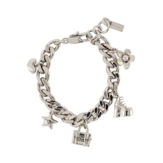 Marc Jacobs Bracelets, female, Gray, Size: ONE SIZE Mini Icon Charm Bracelet