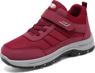 Generic Womens Trainers Athletic Walking Hiking Shoes Chunky Sole Sport Sneakers Outdoor Casual Lightweight Tennis Sport Footwear Jogging Running Size 5.5 Red