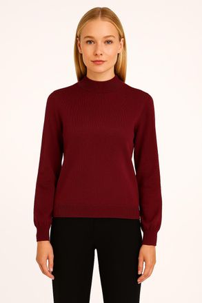 Only Strickpullover ONLY ONLBIRTHE O-NECK PULLOVER ZL KNT, Damen, Gr. S, rot (cabernet), Strick, Obermaterial: 50% Viskose, 27% Nylon, 23% Polyester, unifa