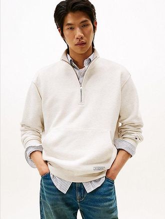 Tommy Hilfiger Quarter-Zip Relaxed Terry Jumper