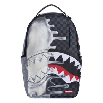 Sprayground Backpacks, female, Multicolor, Size: ONE SIZE Zaino Silver Side Drip