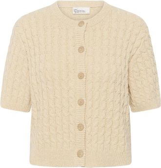 MY ESSENTIAL WARDROBE Dames, Truien, Beige, Maat: XS Katoen
