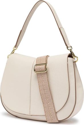 Gianni Chiarini Helena Round - Dames - Schoudertassen - Wit - ONE Size - Leer - Tassen