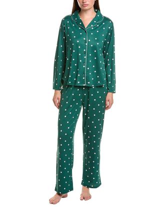 Flora Nikrooz Flora By Flora Nikrooz 2Pc Printed Knit Pajama Set
