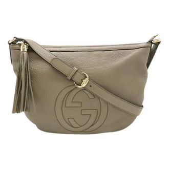 Gucci Pre-owned Cross Body Bags, female, Beige, Size: ONE SIZE Pre-owned Leather gucci-bags
