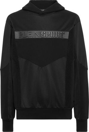 Plein Sport Hooded Sweatshirt Statement - Heren - Sportshirts - Zwart - 3XL - Katoen - Fitness