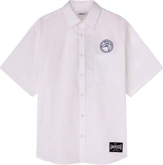 AMBUSH logo-embroidered cotton shirt - men - Cotton - 50 - White