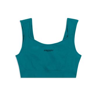 Freddy Top sportivo seamless con scollo a cuore e supporto leggero