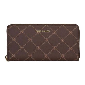 Carlo Colucci Wallet with logo print - female - Carlo Colucci - Wallets & Cardholders - Brown - ONE SIZE - Accessories