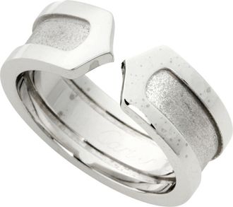 Cartier White Gold White Gold (18K) Band Ring (Pre-Owned)