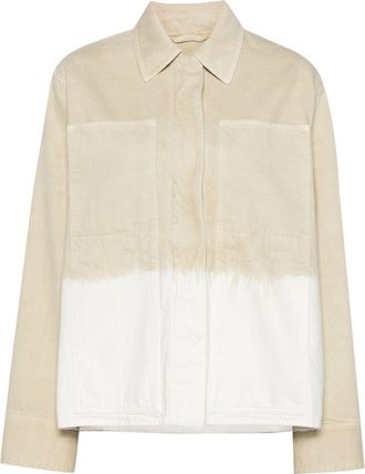 Jil Sander Neutral Denim Shirt - Womens - Cotton