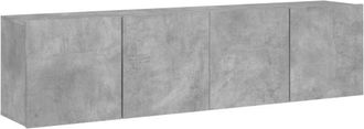 vidaXL Vidaxl - tv Cabinets Wall-mounted 2 pcs Concrete Grey 80x30x41 cm