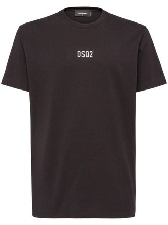 Dsquared2 T-shirt con logo goffrato - Nero