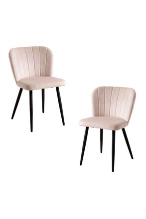 Regalos Miguel Packs Sillas Comedor - Pack 2 Sillas Luk Terciopelo - Beige