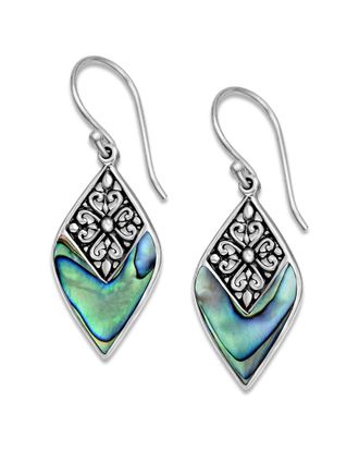 Samuel B. Silver Abalone Earrings
