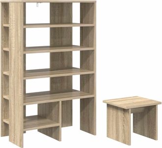 vidaXL Armario Zapatero 2 Uds. 62 X 35 X 100 Cm Madera De Ingenier&iacute;a Vidaxl