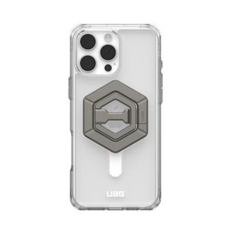OEM Paquete Uag Plyo Magsafe: Funda Protectora Compatible Con Magsafe Para Iphone 16 Pro Max Y Soporte Magn&eacute;tico De Anillo (blanco Hielo/titanio)