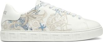 Versace Barocco Sea Greca sneakers - men - Polyester/Nylon/Cotton/Thermoplastic Polyurethane (TPU)/Cotton - 40 - White