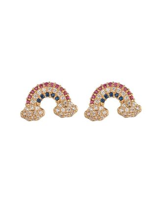 Eyecandy LA Eye Candy La Cz Harper Rainbow Studs