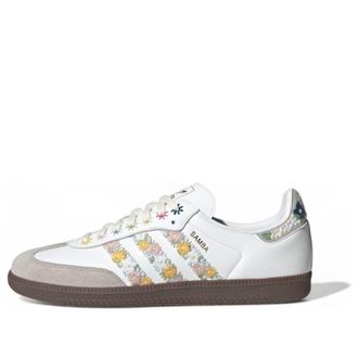 adidas Samba OG Satin Floral Cloud White Clear Granite HQ5155