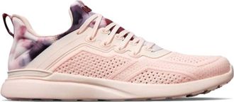 Athletic Propulsion Labs Womens Techloom Tracer Shoe In Creme/burgundy/tie Dye