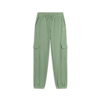 Freddy Pantaloni cargo da donna in tessuto jersey waffle
